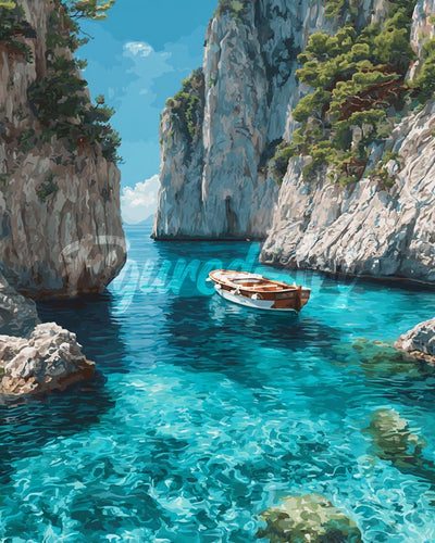 Diamond Painting - Cala Blu Tranquilla