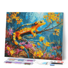 Carica l'immagine nel visualizzatore di Gallery, Diamond Painting - Salamandra Dorata