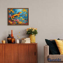 Carica l&#39;immagine nel visualizzatore di Gallery, Diamond Painting - Salamandra Dorata