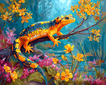 Carica l'immagine nel visualizzatore di Gallery, Diamond Painting - Salamandra Dorata