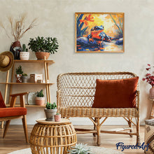 Carica l&#39;immagine nel visualizzatore di Gallery, Diamond Painting - Salamandra Arancione