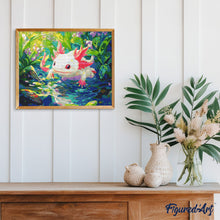 Carica l&#39;immagine nel visualizzatore di Gallery, Diamond Painting - Axolotl Nuotatore