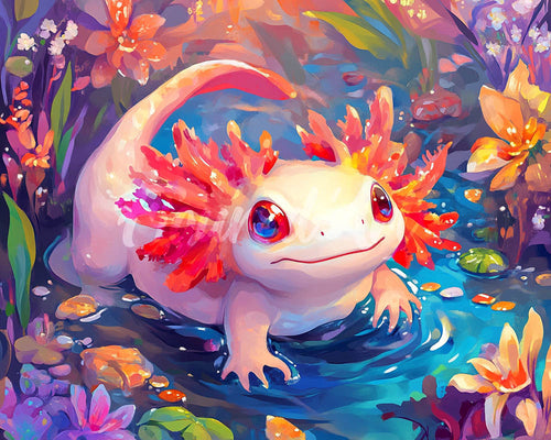 Diamond Painting - Axolotl Carino
