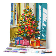 Carica l'immagine nel visualizzatore di Gallery, Diamond Painting - Albero di Natale Luminoso 40x50cm tela già incorniciata