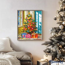 Carica l&#39;immagine nel visualizzatore di Gallery, Diamond Painting - Albero di Natale Luminoso 40x50cm tela già incorniciata