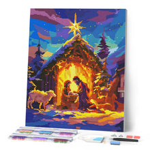 Carica l'immagine nel visualizzatore di Gallery, Diamond Painting - Silent Night 40x50cm tela già incorniciata