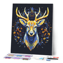 Carica l'immagine nel visualizzatore di Gallery, Diamond Painting - Renna Maestosa 40x50cm tela già incorniciata