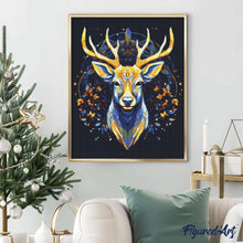 Carica l'immagine nel visualizzatore di Gallery, Diamond Painting - Renna Maestosa 40x50cm tela già incorniciata