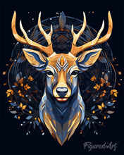 Carica l'immagine nel visualizzatore di Gallery, Diamond Painting - Renna Maestosa 40x50cm tela già incorniciata