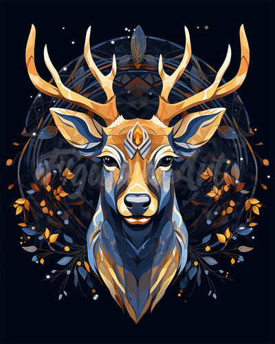 Diamond Painting - Renna Maestosa 40x50cm tela già incorniciata