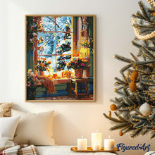 Carica l'immagine nel visualizzatore di Gallery, Diamond Painting - Inverno Romantico 40x50cm tela già incorniciata
