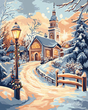 Carica l'immagine nel visualizzatore di Gallery, Diamond Painting - Sentiero per la Chiesa 40x50cm tela già incorniciata