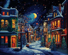 Carica l&#39;immagine nel visualizzatore di Gallery, Diamond Painting - Luna Crescente d&#39;Inverno