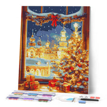 Carica l'immagine nel visualizzatore di Gallery, Diamond Painting - Bagliore della Vigilia di Natale