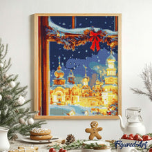 Carica l'immagine nel visualizzatore di Gallery, Diamond Painting - Bagliore della Vigilia di Natale
