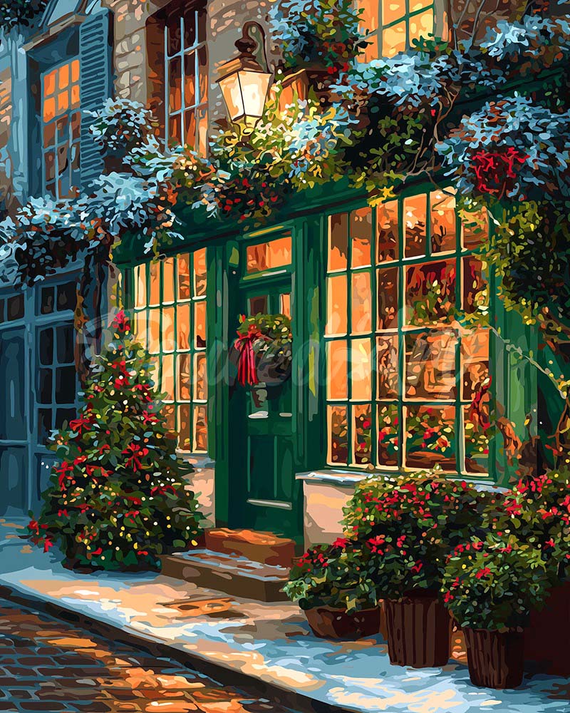 Diamond Painting - Porta Verde Festiva