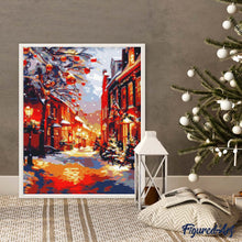 Carica l&#39;immagine nel visualizzatore di Gallery, Diamond Painting - La Golden Hour a Natale
