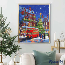 Carica l&#39;immagine nel visualizzatore di Gallery, Diamond Painting - Natale per le strade di Londra