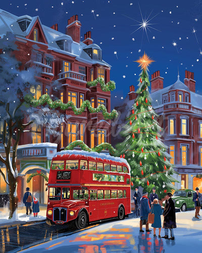 Diamond Painting - Natale per le strade di Londra