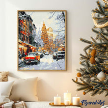 Carica l&#39;immagine nel visualizzatore di Gallery, Diamond Painting - Strada Invernale a New York