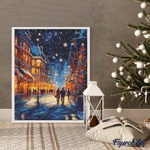 Carica l&#39;immagine nel visualizzatore di Gallery, Diamond Painting - Passeggiata di Natale Stellata