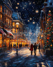 Carica l'immagine nel visualizzatore di Gallery, Diamond Painting - Passeggiata di Natale Stellata