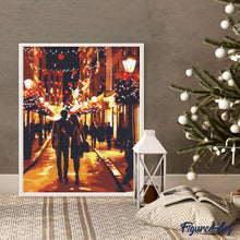 Carica l&#39;immagine nel visualizzatore di Gallery, Diamond Painting - Notte di Natale Romantica