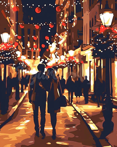 Diamond Painting - Notte di Natale Romantica