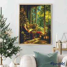 Carica l&#39;immagine nel visualizzatore di Gallery, Diamond Painting - Momento di Quiete di Babbo Natale