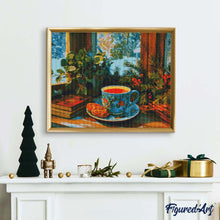 Carica l&#39;immagine nel visualizzatore di Gallery, Diamond Painting - Tè del Pomeriggio Invernale