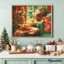 Carica l'immagine nel visualizzatore di Gallery, Diamond Painting - Angolo Caffè Festivo