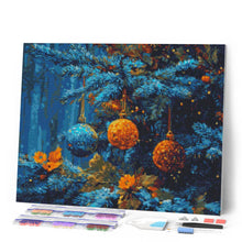 Carica l'immagine nel visualizzatore di Gallery, Diamond Painting - Abete Blu e Palline