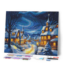 Carica l'immagine nel visualizzatore di Gallery, Diamond Painting - Villaggio di Natale Stellato