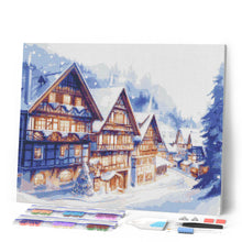 Carica l'immagine nel visualizzatore di Gallery, Diamond Painting - Villaggio Innevato ad Acquerello