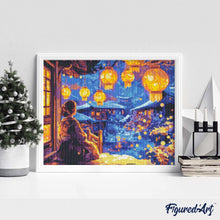 Carica l&#39;immagine nel visualizzatore di Gallery, Diamond Painting - Notte del Festival delle Lanterne