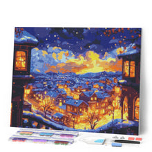 Carica l'immagine nel visualizzatore di Gallery, Diamond Painting - Notte Invernale Luminosa