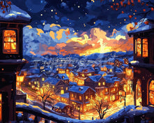 Carica l&#39;immagine nel visualizzatore di Gallery, Diamond Painting - Notte Invernale Luminosa