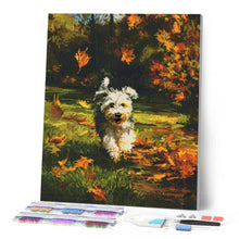 Carica l'immagine nel visualizzatore di Gallery, Diamond Painting - Cucciolo gioioso in autunno