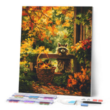 Carica l'immagine nel visualizzatore di Gallery, Diamond Painting - Dolce procione in autunno