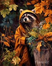 Carica l'immagine nel visualizzatore di Gallery, Diamond Painting - Procione con l'impermeabile