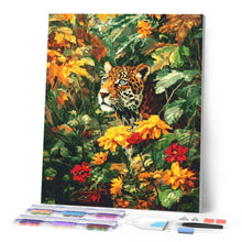 Carica l'immagine nel visualizzatore di Gallery, Diamond Painting - Leopardo in autunno