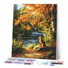 Carica l'immagine nel visualizzatore di Gallery, Diamond Painting - Volpe rossa al fiume