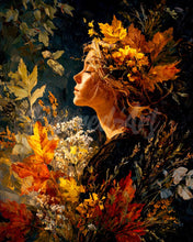 Carica l&#39;immagine nel visualizzatore di Gallery, Diamond Painting - Dama del fogliame dorato