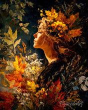 Carica l'immagine nel visualizzatore di Gallery, Diamond Painting - Dama del fogliame dorato