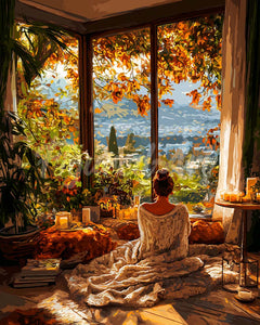 Diamond Painting - Mattina autunnale accogliente