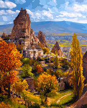 Carica l&#39;immagine nel visualizzatore di Gallery, Diamond Painting - Castello di roccia in Cappadocia