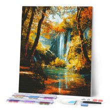 Carica l'immagine nel visualizzatore di Gallery, Diamond Painting - Cascata d'autunno