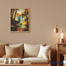Carica l'immagine nel visualizzatore di Gallery, Diamond Painting - Cascata d'autunno
