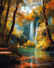 Carica l'immagine nel visualizzatore di Gallery, Diamond Painting - Cascata d'autunno