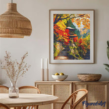 Carica l&#39;immagine nel visualizzatore di Gallery, Diamond Painting - Pagoda giapponese in autunno